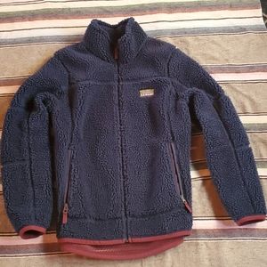 Ll bean Mountain High Pile Fleece Jacket Sz M